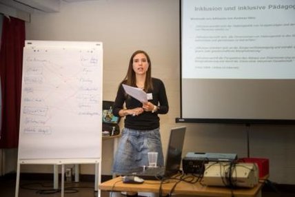 Lisa Reimann im Workshop. Foto: Bernd Lammel