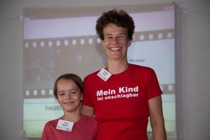 Monika Weber und ihr Sohn Paul: Beide zusammen hielten den Workshop. Foto: Bernd Lammel
